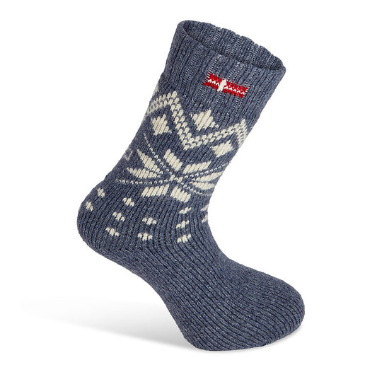 Wool-Wear Norwegian Wool Socks - Icestar Blue