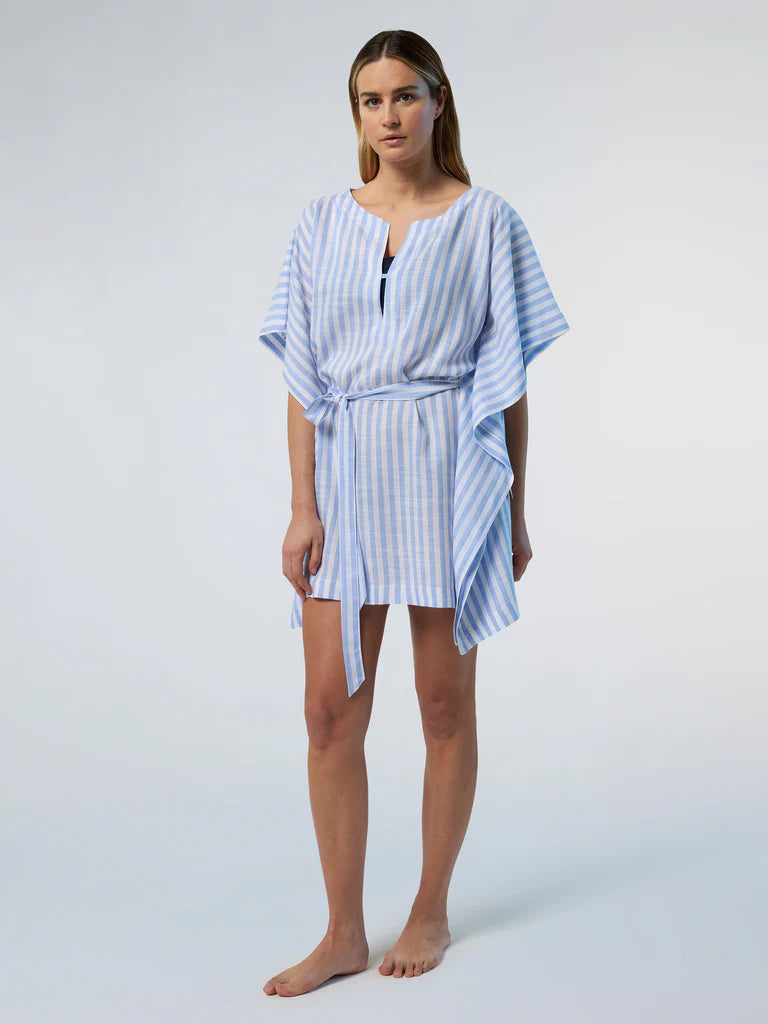 North Sails Short Sleeve Dress - Blue/White Stripe