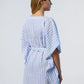 North Sails Short Sleeve Dress - Blue/White Stripe