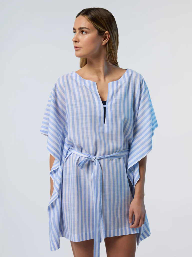 North Sails Short Sleeve Dress - Blue/White Stripe