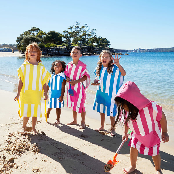 Dock & Bay Poncho Kids - Bondi Blue