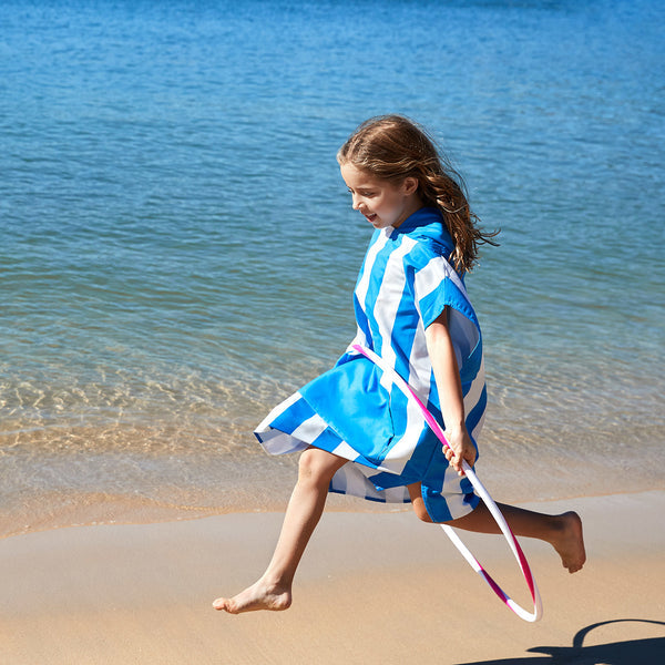 Dock & Bay Poncho Kids - Bondi Blue