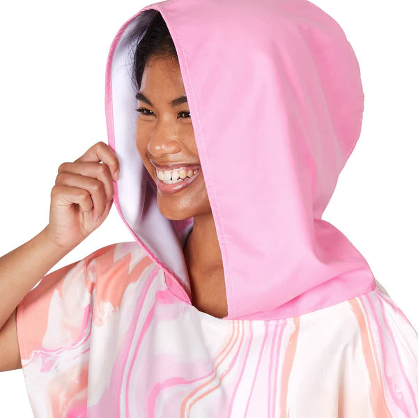 Dock & Bay Poncho Adult - Peach Melba