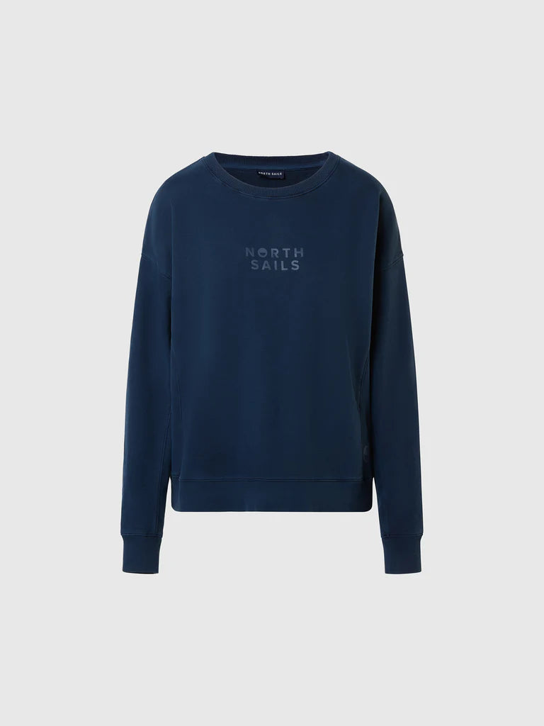 North Sails Crewneck Sweatshirt with Graphic - Navy Blue