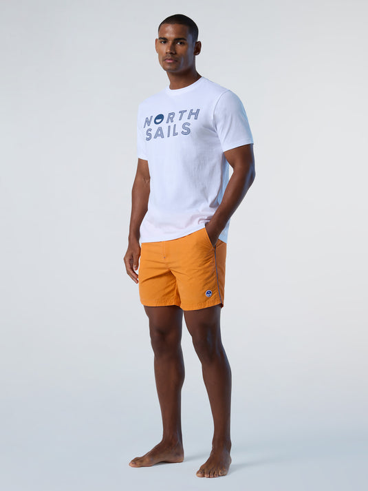 North Sails T-Shirt Line Print - White