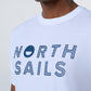 North Sails T-Shirt Line Print - White