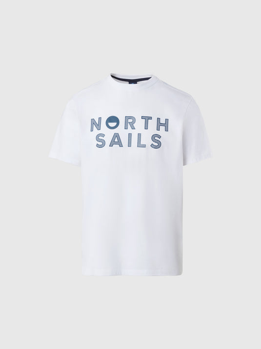 North Sails T-Shirt Line Print - White