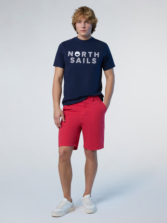 North Sails T-Shirt Line Print - Navy Blue