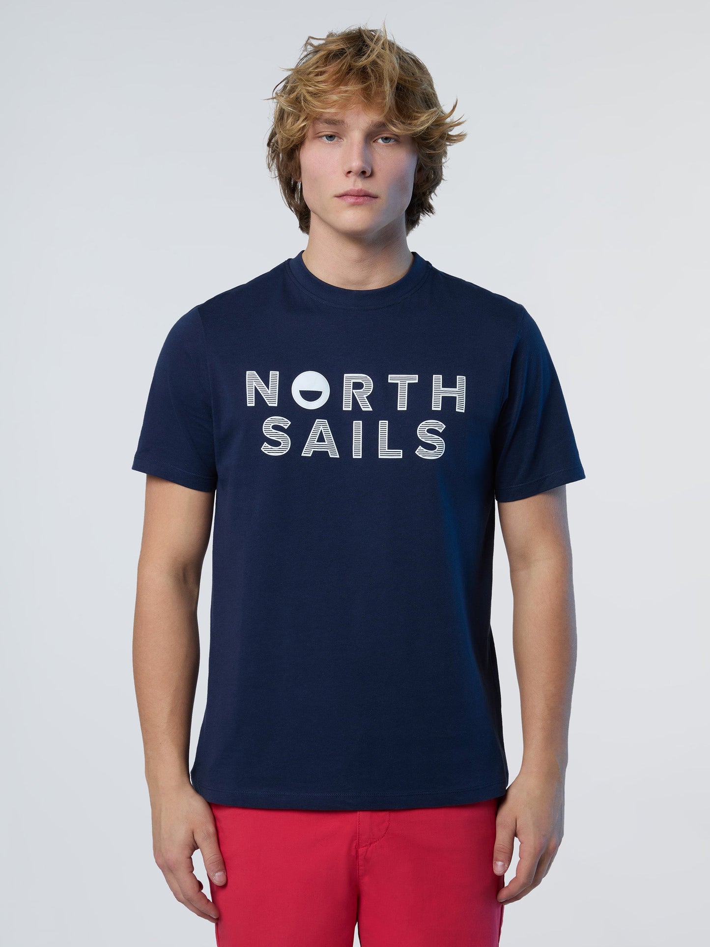 North Sails T-Shirt Line Print - Navy Blue