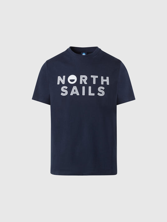 North Sails T-Shirt Line Print - Navy Blue