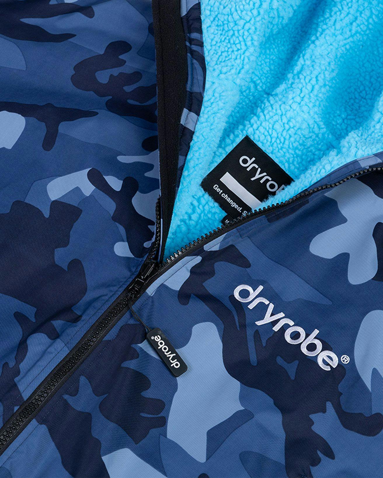 dryrobe Advance Long Sleeve - Blue Camo/Blue