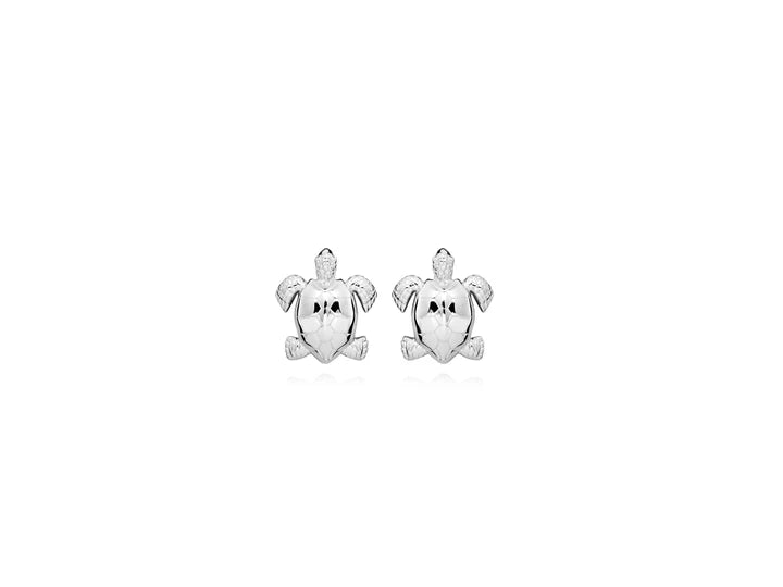 Harbour Silver Novelty Detail Turtle Studs