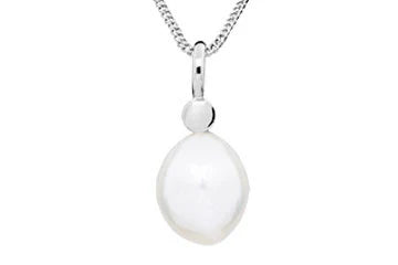 Harbour Silver Silver Baroque Pearl Pendant