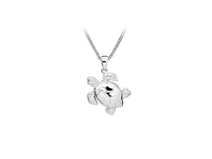 Harbour Silver Novelty Detail Turtle Pendant