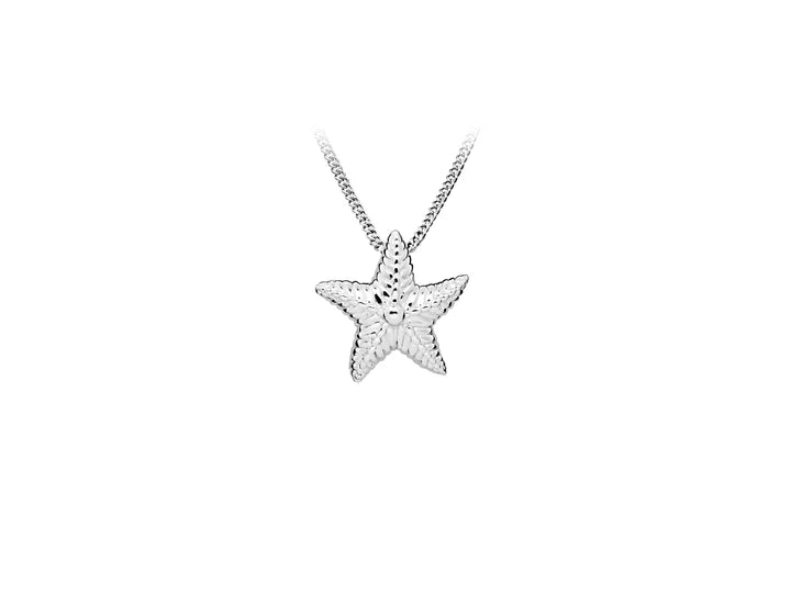 Harbour Silver Novelty Detailed Starfish Pendant