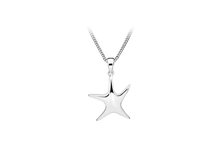 Harbour Silver Novelty Polish Starfish Pendant