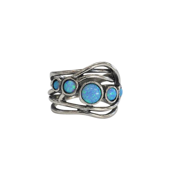 Harbour Silver Opalite Multi Stone Ring