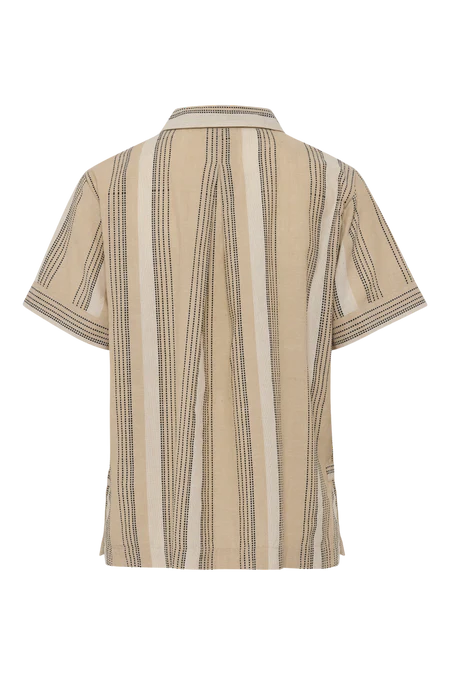 Red Green Asa Shirt - Light Sand Stripe