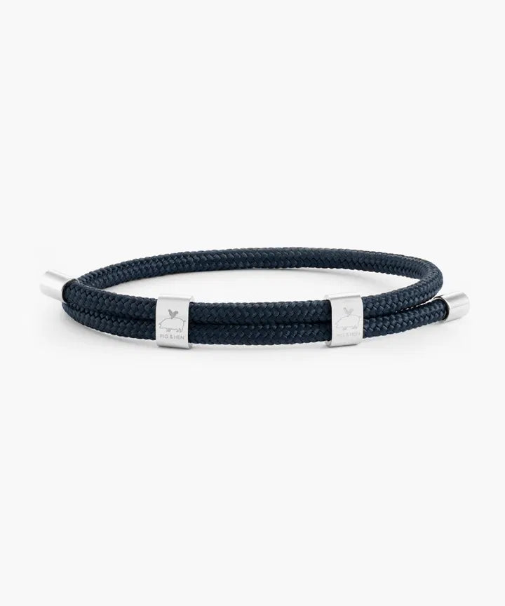 Pig & Hen Little Lewis DBL - Navy - Silver