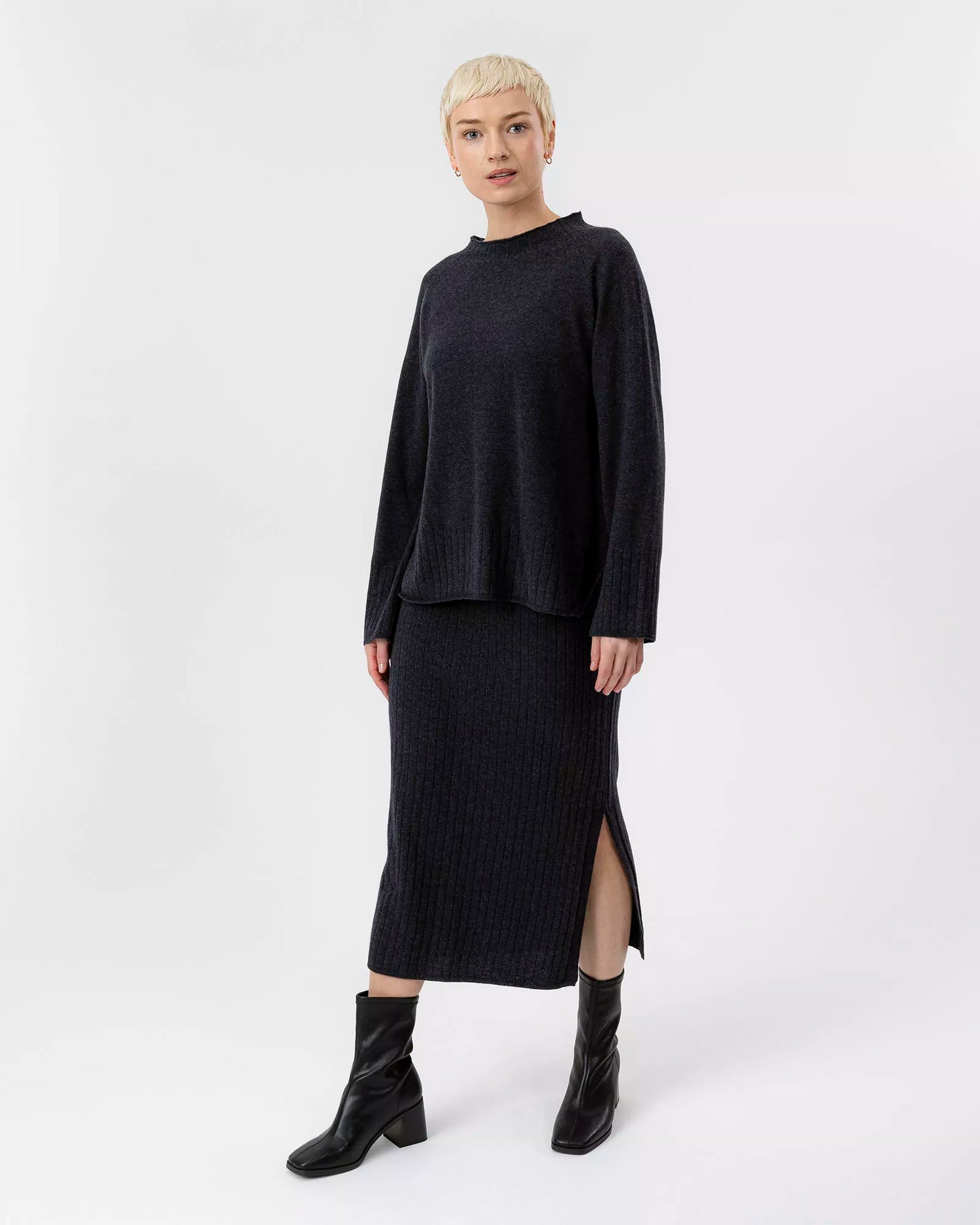 Holebrook Kristina Skirt - Black Melange