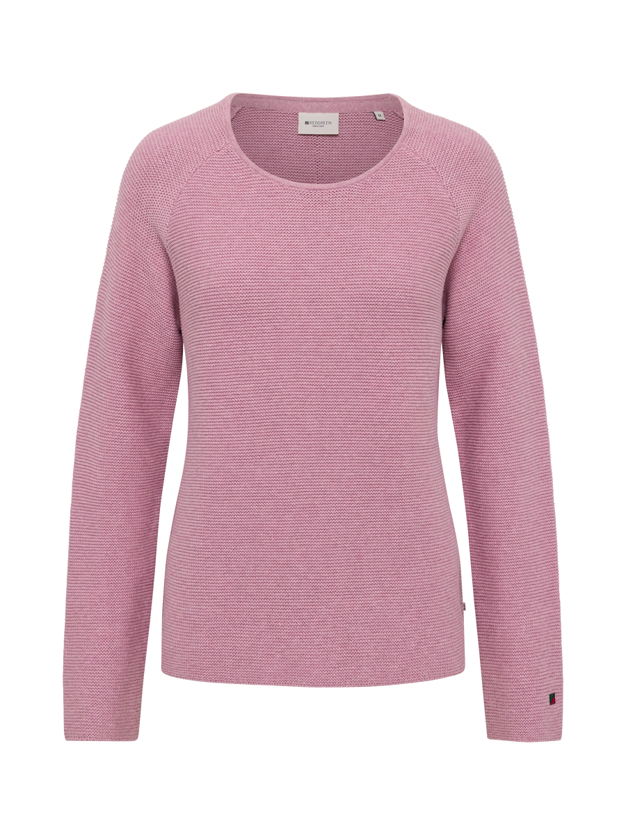 Red Green Julia Knit - Pale Pink Melange