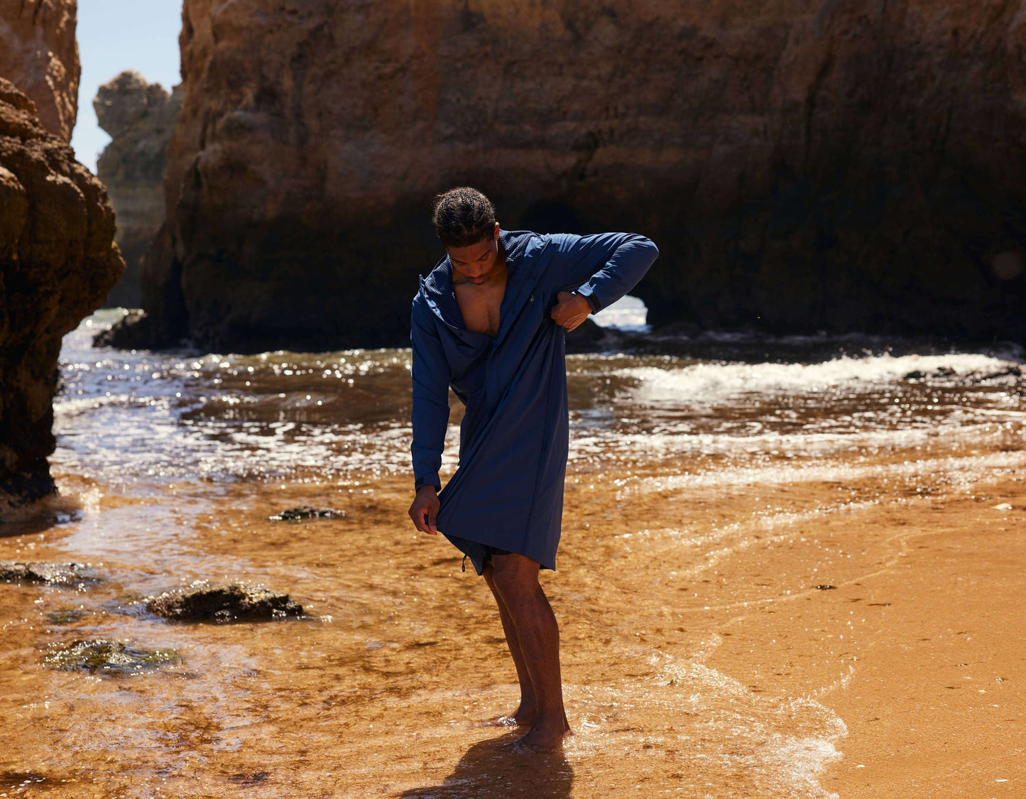 Red Paddle Co Pursuit Robe - Ocean Blue