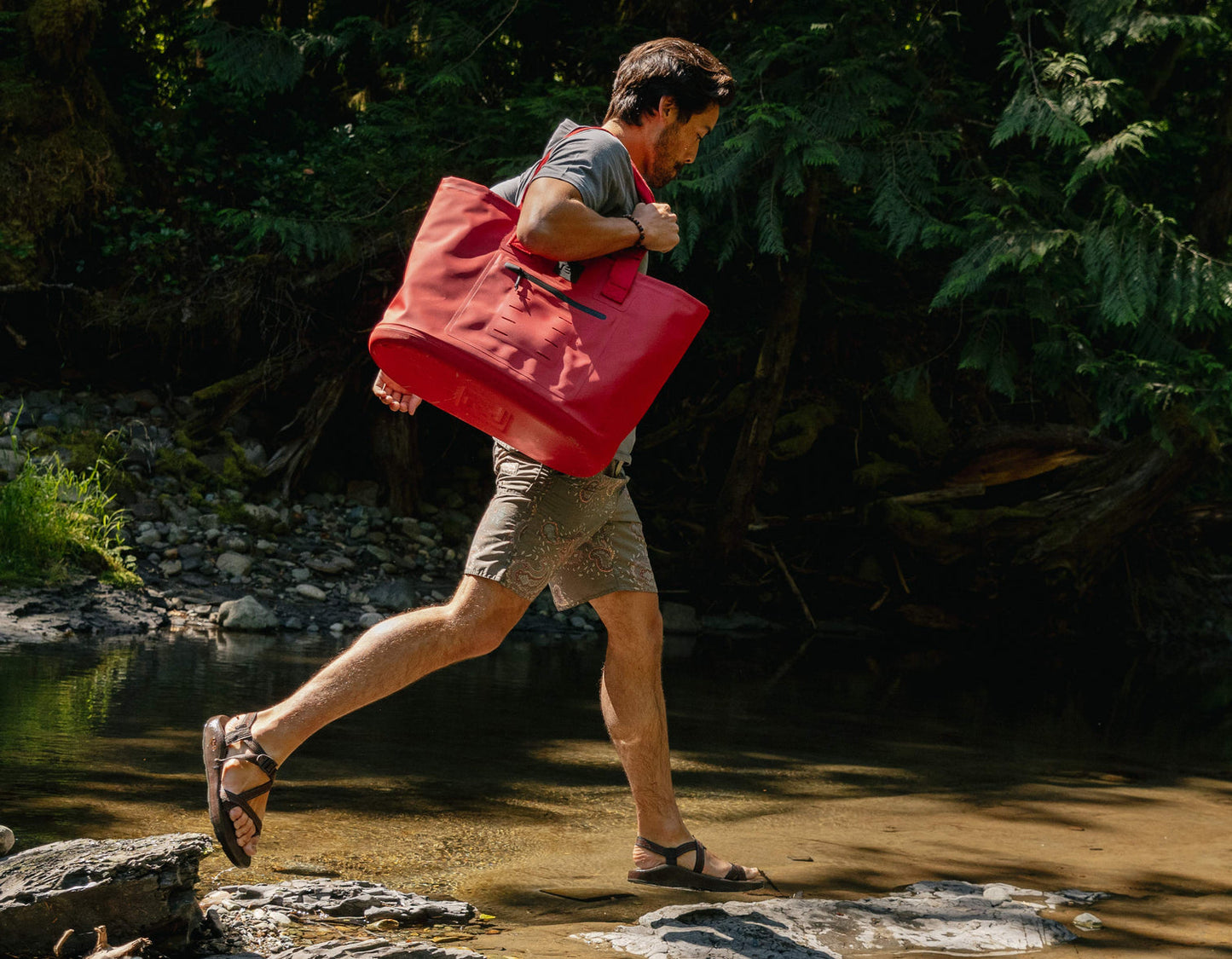 Red Paddle Co Waterproof Tote Bag - Limited Edition Berry Red