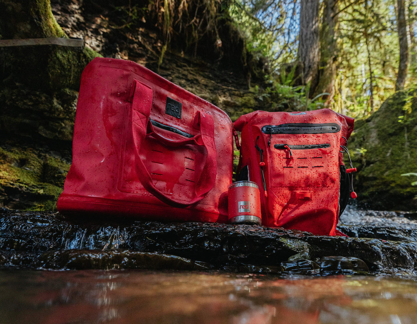 Red Paddle Co Waterproof Tote Bag - Limited Edition Berry Red