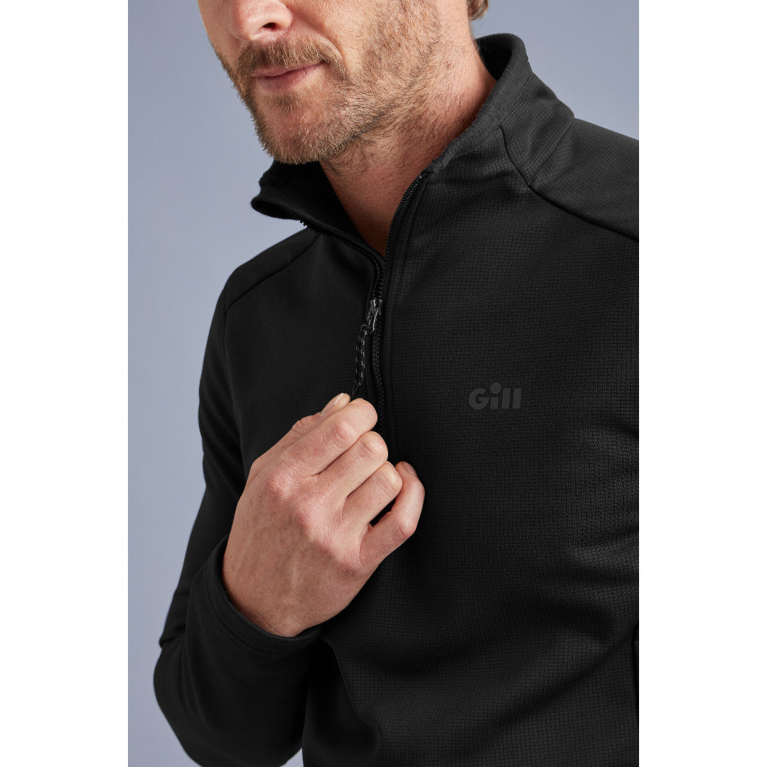 Gill Quest 1/4 Zip Top - Black