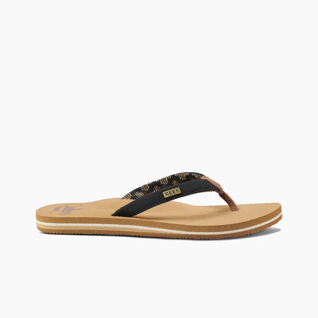 Reef Womens Cushion Sands - Black/Tan