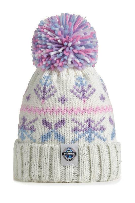 Swimzi Super Bobble - Pastel Ice Crystal Nordic Knit