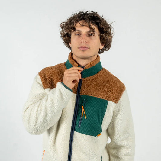 Billy Belt Unisex Sherpa Full Zip - Pistachio