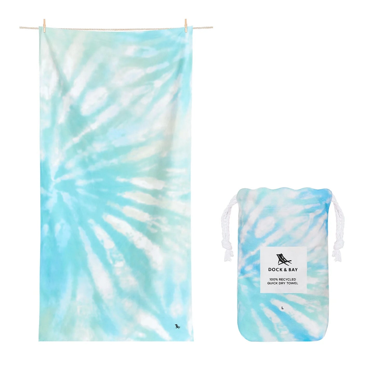 Dock & Bay Beach Towel - Swirled Seas