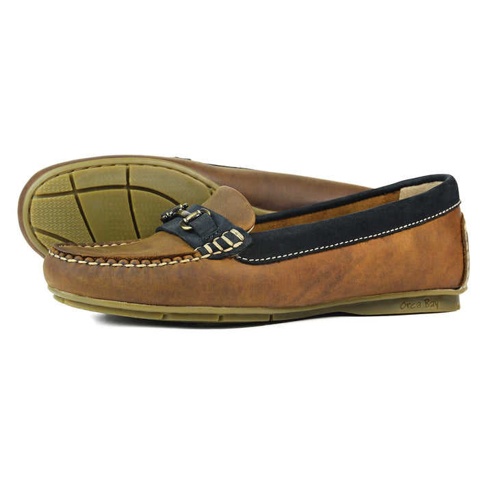 Orca Bay Verona Deck Shoe - Sand/Navy