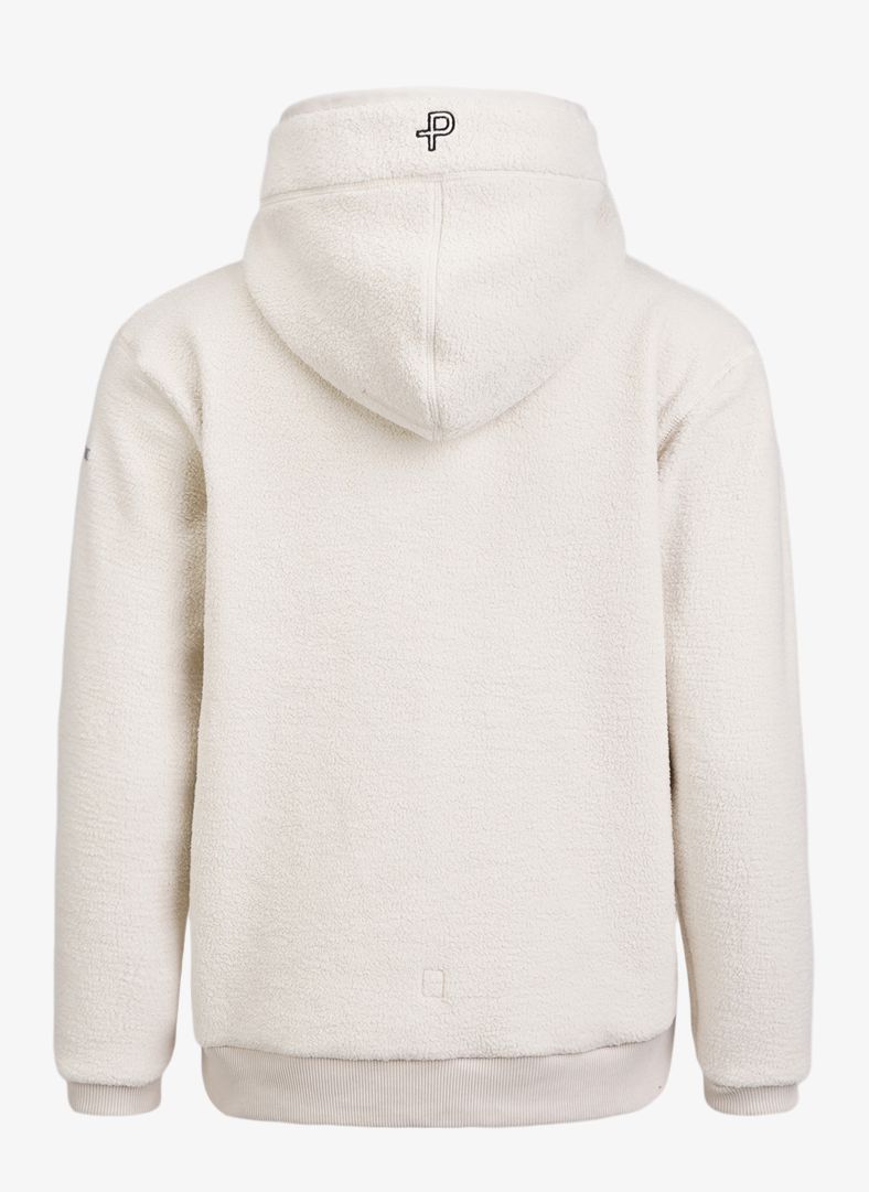 Pelle P Womens Cormo 1/2 Zip Hoodie - Cream White