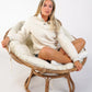 Pelle P Womens Sherpa Sweater - Cream White