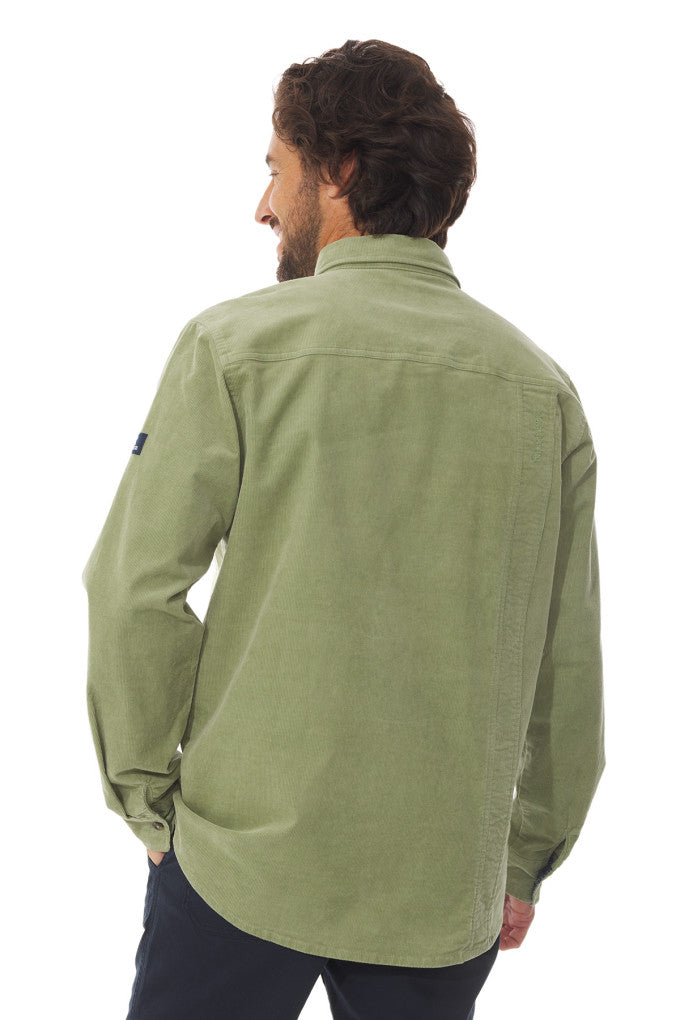 Mousqueton Brezhon Corduroy Mens Shirt - Matcha