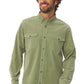 Mousqueton Brezhon Corduroy Mens Shirt - Matcha