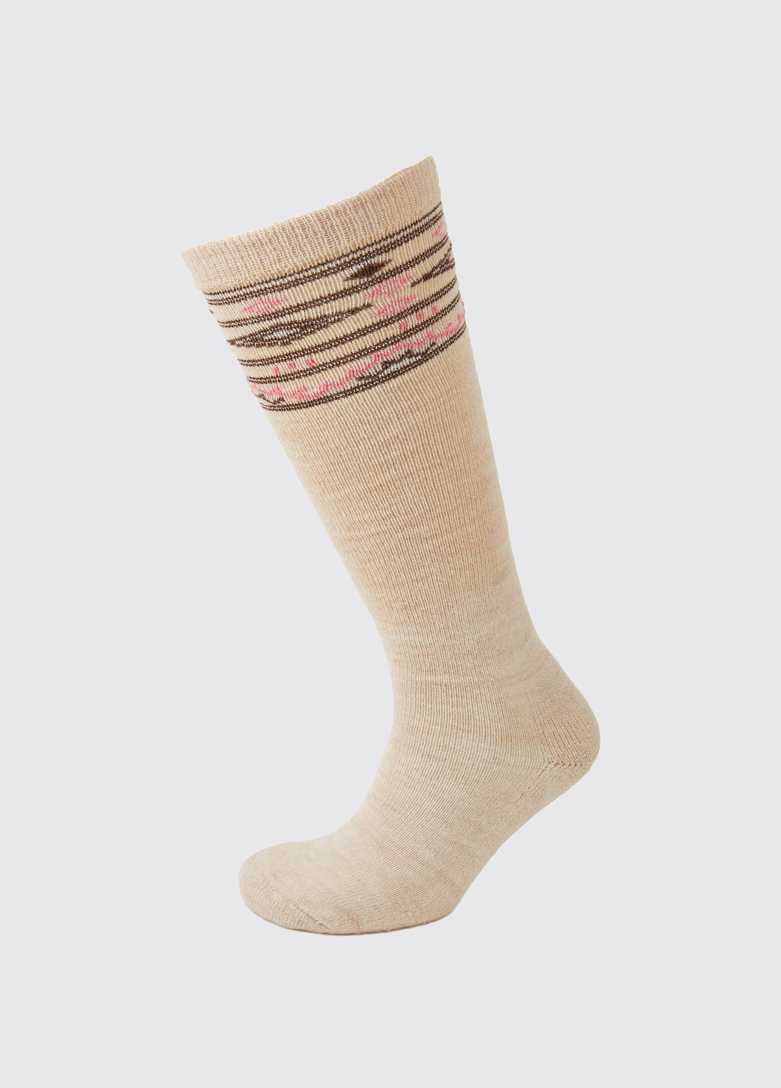 Dubarry Rolestown Fiar Isle Alpaca Socks - Oat