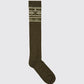 Dubarry Rolestown  Fair Isle Alpaca Socks - Olive