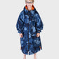 dryrobe Advance Kids Long Sleeve - Blue Camo/Orange