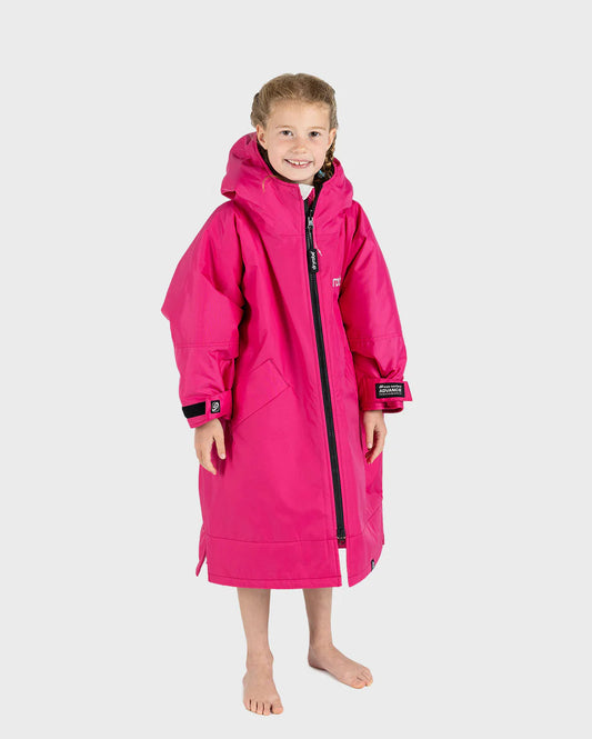 dryrobe Advance Kids Long Sleeve - Pink / Light Grey