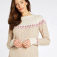 Dubarry Thornfield Womens Fair Isle Knit - Oat