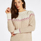 Dubarry Thornfield Womens Fair Isle Knit - Oat