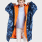 dryrobe Advance Long Sleeve - Blue Camo/Orange