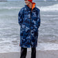 dryrobe Advance Long Sleeve - Blue Camo/Orange