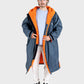 dryrobe Advance Long Sleeve - Dark Grey / Orange