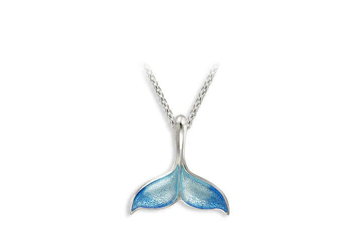 Harbour Silver Blue Whale Tail Pendant Necklace