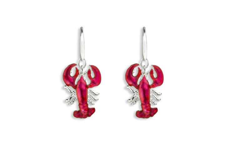 Harbour Silver Red Lobster Drop Earrings