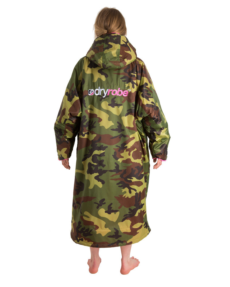 Dryrobe Advance Long Sleeve - Camo/Pink